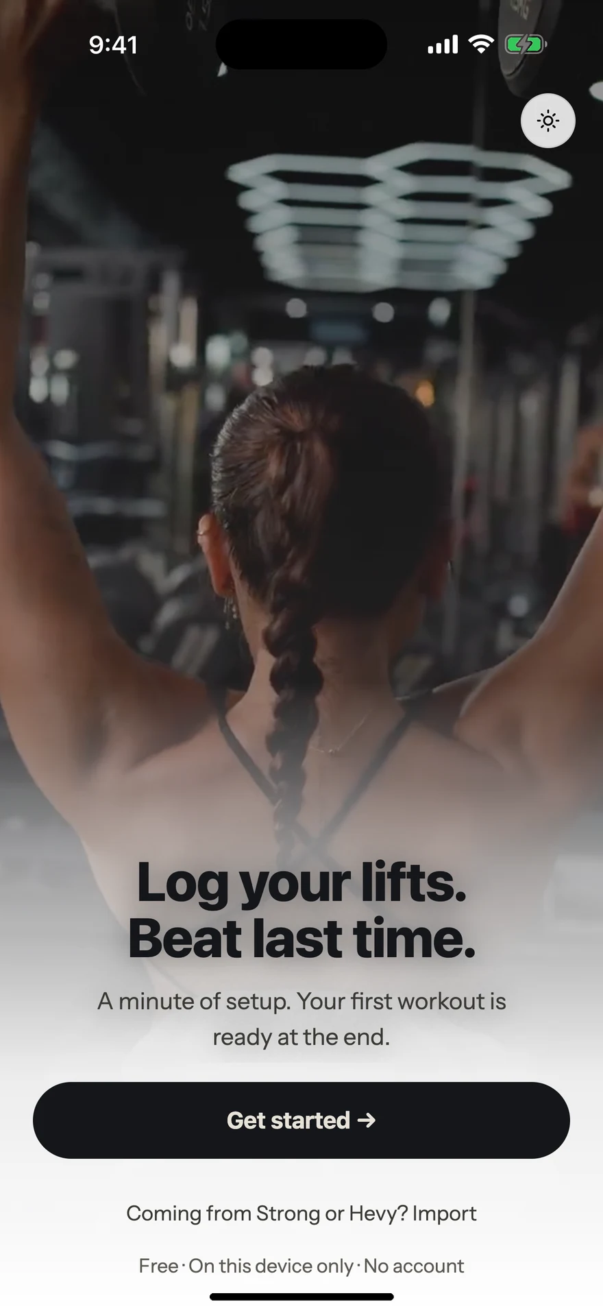 Proof welcome: Log your lifts, beat last time, and Coming from Strong or Hevy? Import